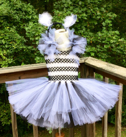 Zebra Tutu Costume with Headband